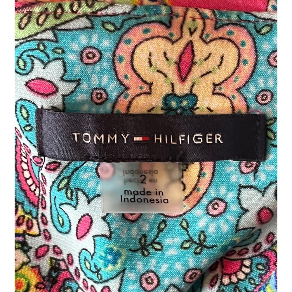 Tommy Hilfiger dress Multicolor bold jaipur paisley size 2 - Picture 5 of 7
